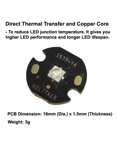 Luminus SST-10-G 130-Degree 530nm Green LED Emitter - 1 pc