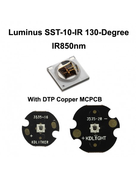 Luminus SST-10-IR IR850nm 130-Degree Infrared Red 3535 LED Emitter (1 PC)