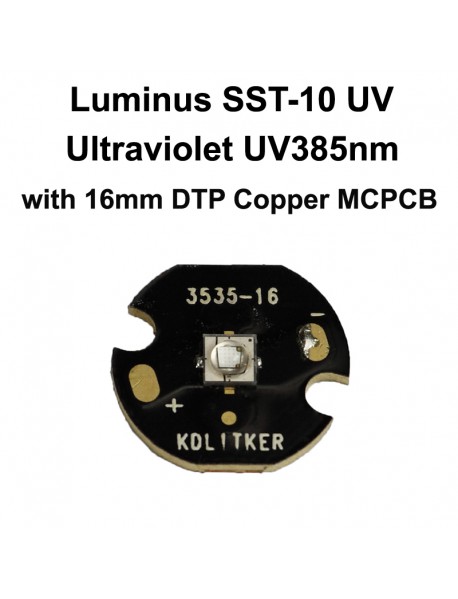 Luminus SST-10 UV 385nm Ultraviolet UV LED Emitter (1 pc)