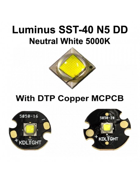 Luminus SST-40 N5 DD Neutral White 5000K LED Emitter (1 pc)