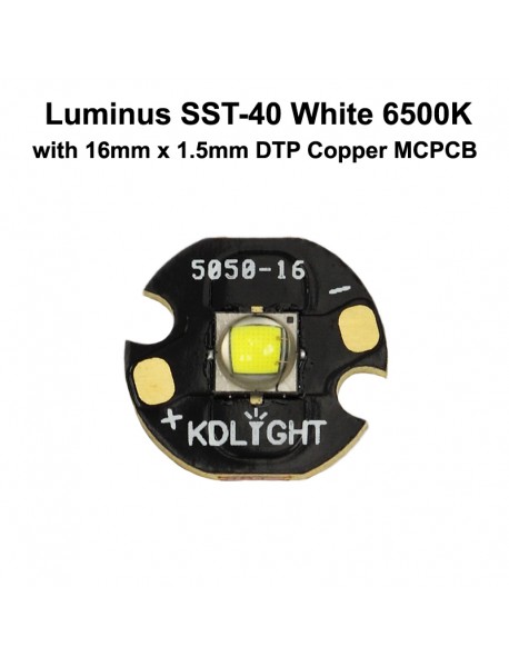 Luminus SST-40 (Voltage: VH) N5 BC White 6500K LED Emitter - 1 pc