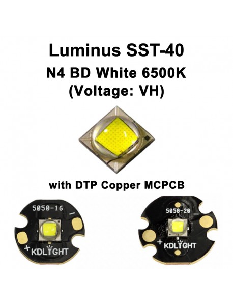 Luminus SST-40 (Voltage: VH) N4 BD White 6500K LED Emitter - 1 pc