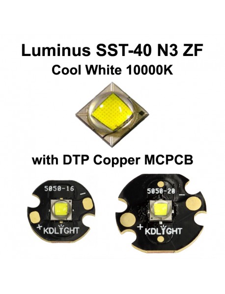Luminus SST-40 N3 ZF Cool White 10000K LED Emitter (1 pc)