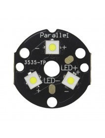 Triple SFT-25R LEDs 7000K 6500K 5700K 5000K on 20mm DTP Copper MCPCB Parallel with LENs