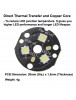 Triple SFT-25R LEDs 7000K 6500K 5700K 5000K on 20mm DTP Copper MCPCB Parallel with LENs