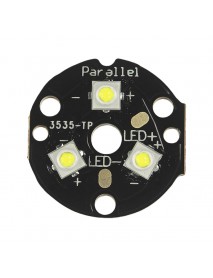 Triple Luminus SST-12 SMD 3535 LED on 20mm DTP Copper MCPCB Parallel with Optics