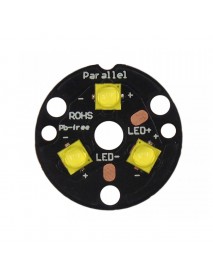  Triple XP-G3 LED Emitter with 20mm x 1.5mm DTP Copper PCB (Parallel) w/ optics