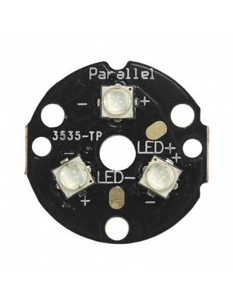 Triple Cree XP-G3 Royal Blue 455nm SMD 3535 LED on 20mm DTP Copper MCPCB Parallel