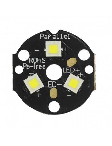 Triple  XP-L HI LED Emitter with 20mm DTP Copper MCPCB Parallel with Optics