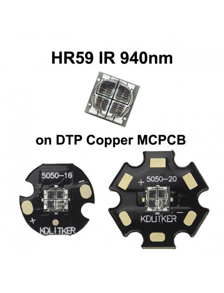 HR59 IR 940nm 4x Core 12W 4A SMD 5050 LED