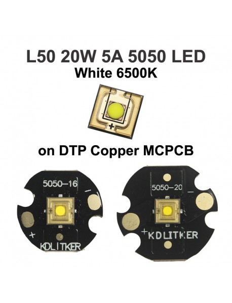High Power L50 20W 6000mA 1500 Lumens SMD 5050 LED
