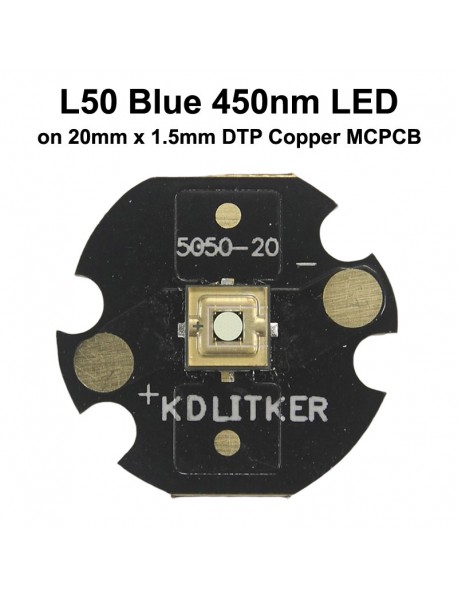 L50 Blue 450nm 20W 5A 200 Lumens SMD 5050 LED