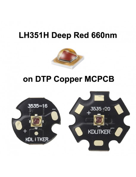 LH351H Deep Red 660nm 3W 1000mA SMD 3535 LED