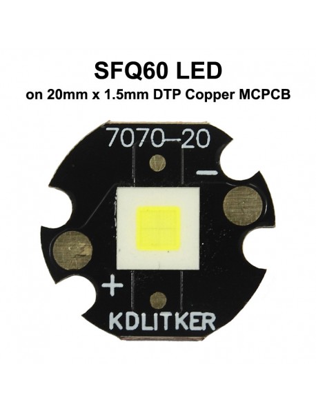 SFQ60 4x Core 80W 20A 6000 Lumens SMD 7070 LED