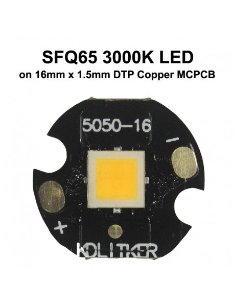 SFQ65 4x Core 3V 20A Warm White 3000K CRI90 5000 Lumens SMD 5050 LED