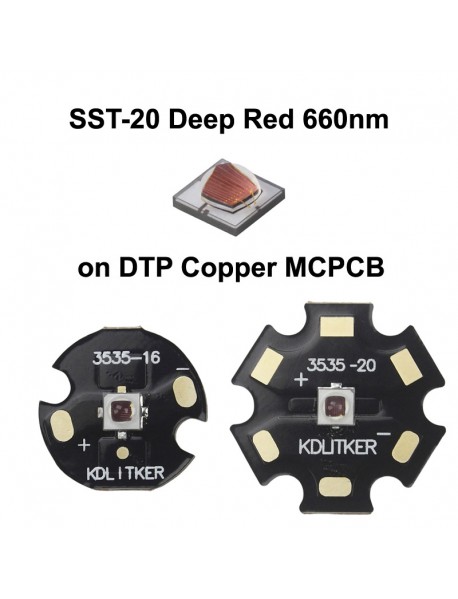 SST-20 Deep Red 660nm 10W 3000mA SMD 3535 LED