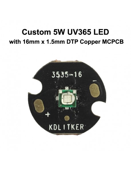 Custom 5W UV 365nm Ultraviolet UV LED Emitter (1 pc)