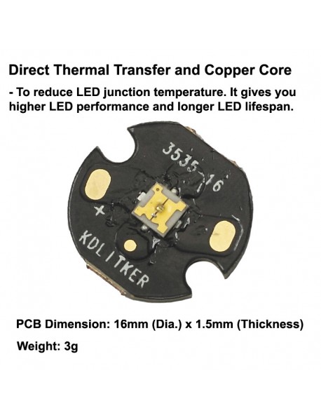 Custom 0.2W UVC 275nm Ultraviolet UVC LED Emitter (1 pc)
