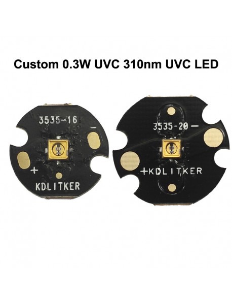 Custom 0.3W UVC 310nm Ultraviolet UVC LED Emitter (1 pc)