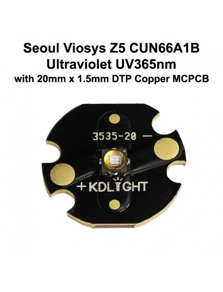 Seoul Viosys UV 365nm Z5 Series CUN66A1B Ultraviolet UV LED Emitter (1 pc)