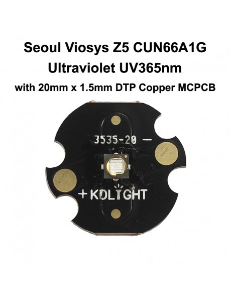 5W Seoul Viosys UV 365nm Z5 Series CUN66A1G Ultraviolet SMD UV 3535 LED