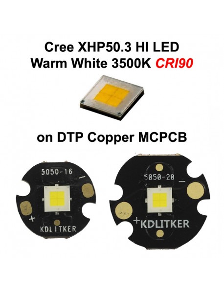 Cree XHP50.3 HI G4 35G Warm White 3500K CRI90 SMD 5050 LED