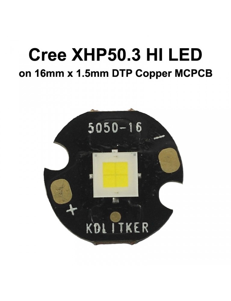 Minder dan beweeglijkheid Christchurch Cree XHP50_3 HI White 6500K LED