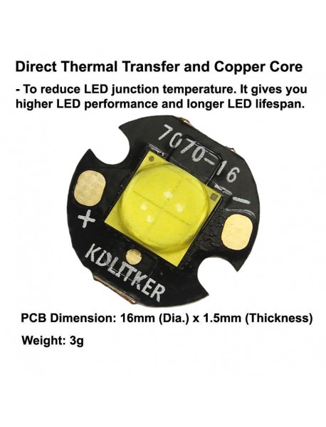 Cree XHP70.2 P2 3C Neutral White 5000K LED Emitter