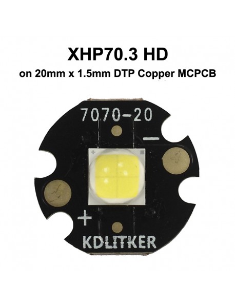 XHP70.3 HD 45W 7.2A 5511 Lumens SMD 7070 LED