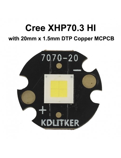 Cree XHP70.3 HI N2 1A White 6500K CRI80 SMD 7070 LED