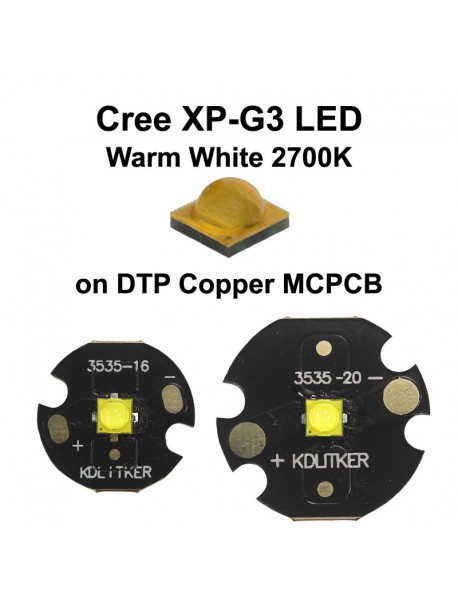 Cree XP-G3 R4 8A3 Warm White 2700K SMD 3535 LED
