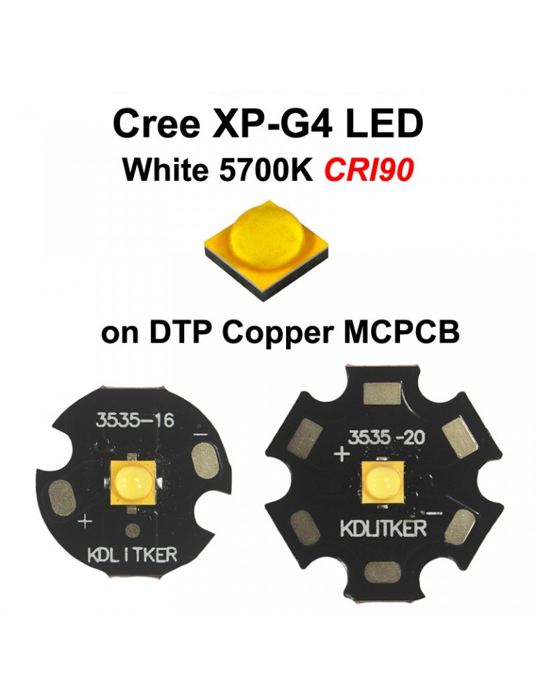 Cree XP-G4 White 5700K CRI90 LED