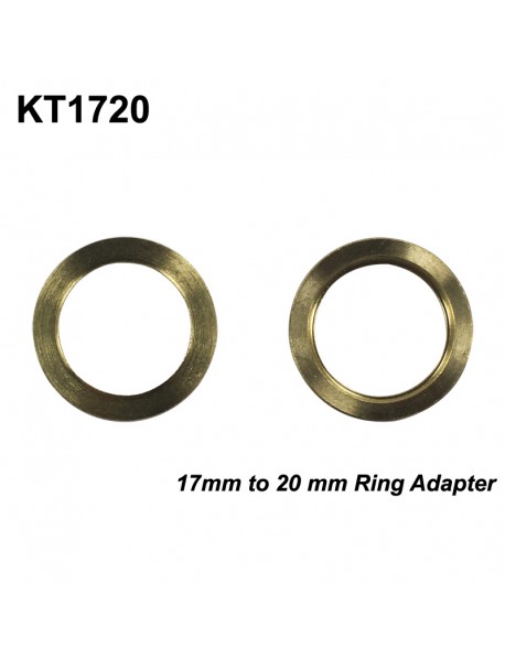 KT1720 17mm (Int) to 20mm (Ext) Brass Ring Driver Adapter (2 pcs)