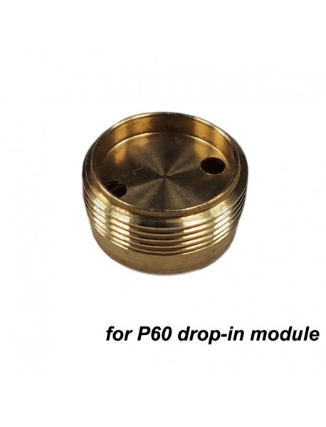 P60 (26.5mm) Brass Drop-in Driver Pillar 20mm (D) x 10.6mm (H)