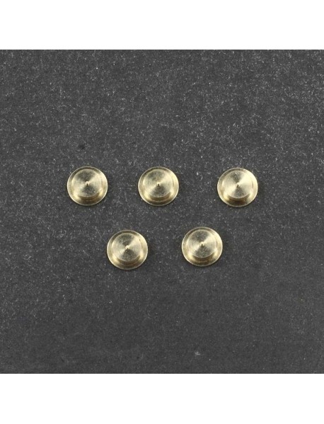 7mm (D) x 2.3mm (H) Brass Button (5 PCS)
