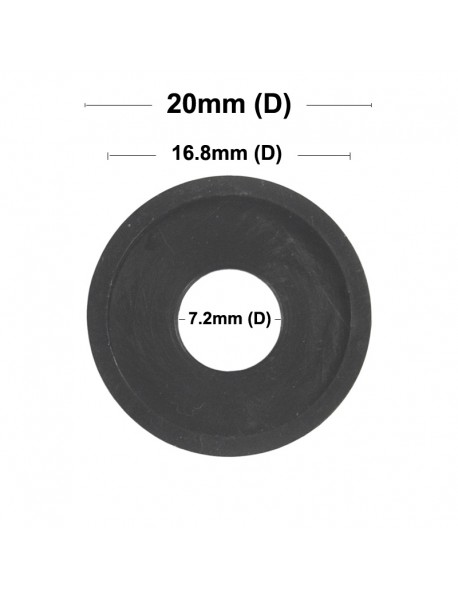 20mm Black Plastic Insulation Gaskets (5 pcs)