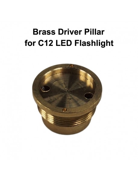 C12 Flashlight Brass Driver Pillar 26mm(D) x 16mm(H) (1 pc)