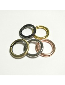 EDC 28mm Round Alloy Keyring Ring (2 pcs)