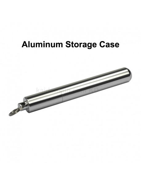 86mm (L) x 11mm (D) Aluminum Storage Case Seal Canister