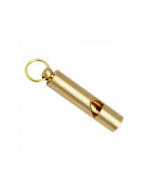 42mm (L) Copper Whistle Keychain EDC Emergency Tool