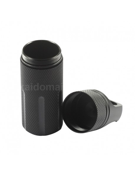 100mm (L) x 31mm (D) Waterproof Aluminum Storage Case Seal Canister