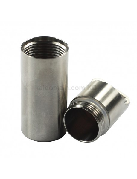 EDC Waterproof Stainless Steel Pill Storage Case Seal Canister