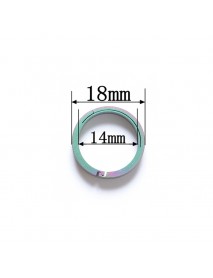 EDC 18mm Round Titanium Keyring Ring (1 pc)