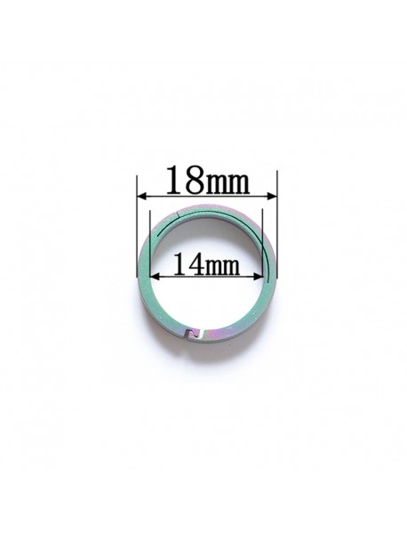 EDC 18mm Round Titanium Keyring Ring (1 pc)