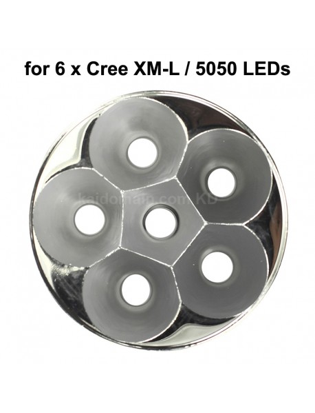 70mm (D) x 30mm (H) SMO Aluminum Reflector for 6 x Cree XM-L