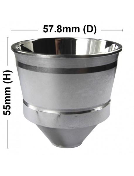 57.8mm (D) x 55mm (H) SMO Aluminum Reflector