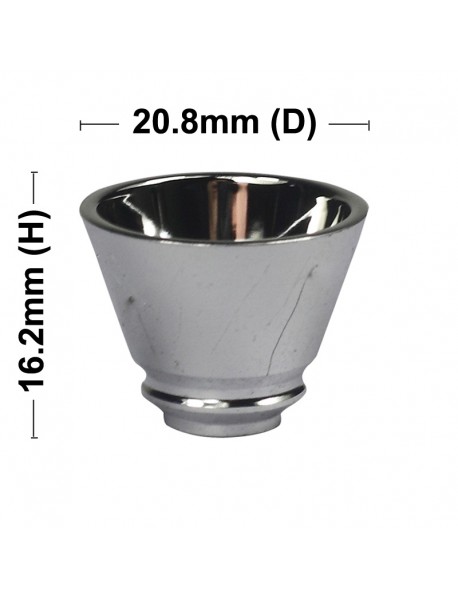 20.8mm (D) x 16.2mm (H) SMO Aluminum Reflector