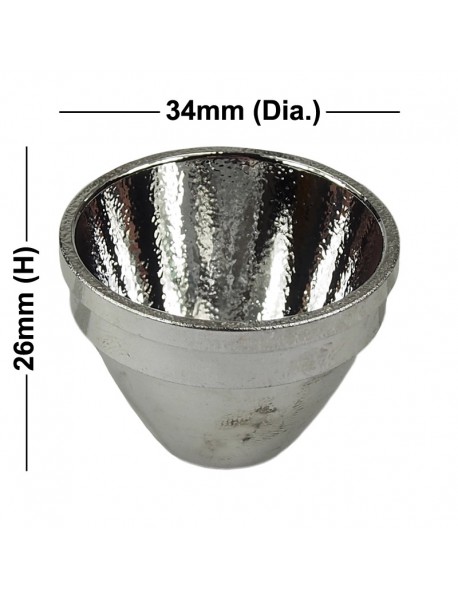 34mm (D) x 26mm (H) OP Aluminum Reflector (1 PC)