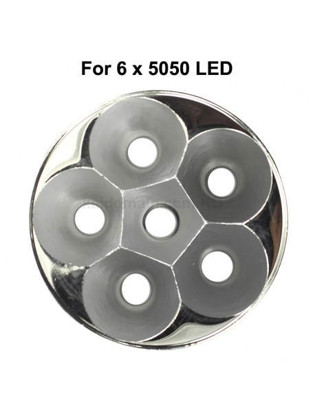 70mm (D) x 30mm (H) SMO Aluminum Reflector for 6 x 5050 LED