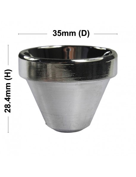 35mm (D) x 28.4mm (H) SMO Aluminum Reflector